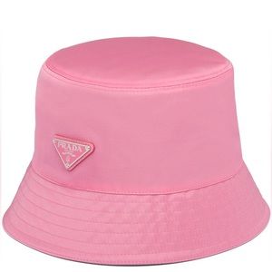 Pink Prada Nylon Bucket Hat